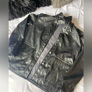 Black Faux Leather Jacket